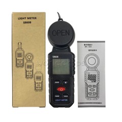 S8608 LCD Light Meter Digital Illuminance Meter Luxmeter Photometer 200000Lux