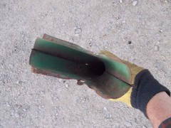 Oliver John Deere JD grain drill planter seed shoot w/ steel hose