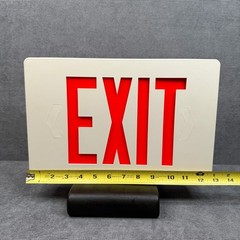 Westinghouse LED Exit Sign Red Letters White Housing 07-11-05916-38 AC Only NEW