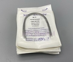 Dental Ortho Arch Wire Thermal Activated Niti Round Rectangular Natural Form