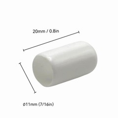 50Pcs Rubber End Caps ID 11mm (7/16 inch) White Flexible Protective Caps Soft…