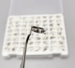 320pc Dental Plain Molar Bands Buccal Tubes Orthodontic 1st Roth MBT 022 #34-41+