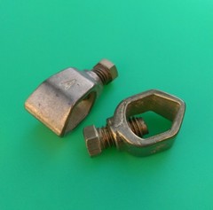 (2 PCS) Perfect Vision Copper Grounding Clamp for 5/8″ Ground Rod
