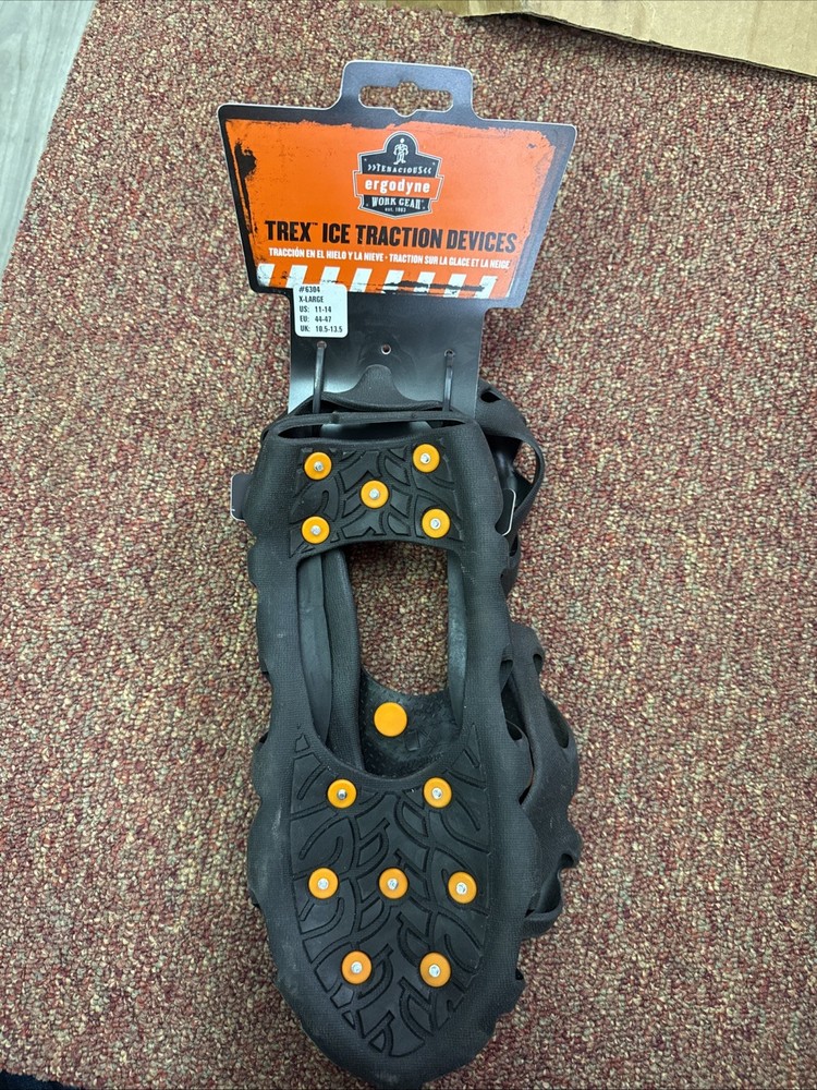 New Ergodyne Trex Ice Traction Devices – Size XL – 11-14 #6304