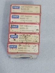 NEW QTY 5 SKF Explorer Bearing 6205-2Z Made in Bulgaria (Lot of 5 pcs)