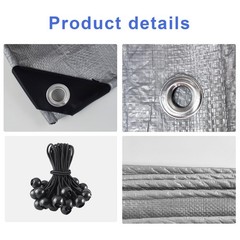 10 x 20 Ft Heavy Duty Carport Replacement Canopy Cover Waterproof & UV Protec…
