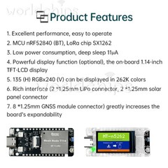 HelTec AutoMation Node T114 LoRa Development Board nRF52840SX1262 Module Type-C