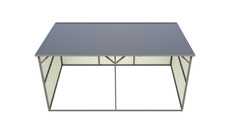 12’x20′ Metal Livestock Shelter Corrosion Resistant for Cattle Horse Sheep