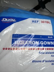 Dukal 301BL Isolation Gowns Universal Blue 10 Count Bag