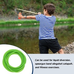 13 Ft(4M) Latex Rubber Tubing, 1/16″(1.8mm)ID 3/16″(4.5mm)OD, Fluorescent Green