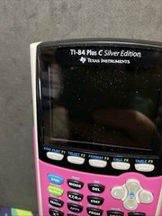 TI-84 Plus C Silver Edition Pink Graphing Calculator Tested Works (No Charger C3