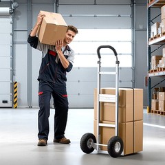 VEVOR Hand Truck 500 lbs Aluminum Alloy Heavy-Duty Hand Truck Dolly with Wheels