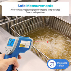 Infrared Thermometer Upgrade 774, Heat Temperature Temp Gun for Cooking, Laser I