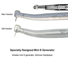 COXO Dental LED Handpiece High Speed E-generator Self Power Turbine 4 Hole NSK