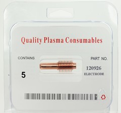 5 Pcs 120926 Fits Hypertherm® Powermax® 1000/1250/1650 Aftermarket Electrode