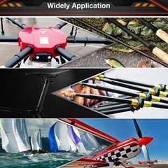 330mm 12mm x 14mm x 330mm Carbon Fiber Tubes Matte Surface 3K Roll Wrapped 10…