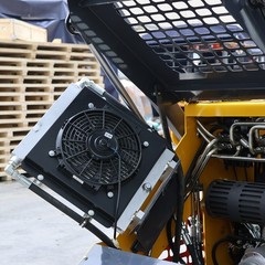 New 24HP Mini Skid Steer Loader 4-in-1 Bucket 3-Stage Pump Hydraulic System