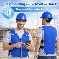 Cooling Vest for Men & Women, Ice Vest with Ice Packs Ice Jacket for Work,
