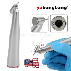 Dental Optic Fiber LED 1:4.2 Increasing Handpiece 45°Angle Head External Channel