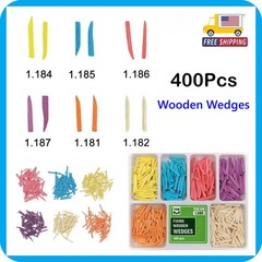 Dental Wooden Interdental Wedges Steel wedge With Metal Plastic Wedge Knife