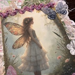 Fairy Junk Journal Silver Pink Boho Woodland Grungy Softcover 3 Signatures