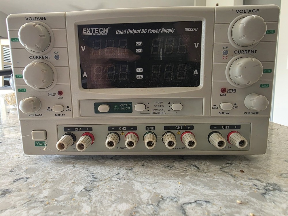 EXTECH 382270 Quad Output DC Power Supply