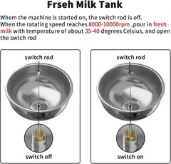 Electric Milk Cream Separator – 100L/H Cream Maker w/5L Stainless Bowl 110V 100W