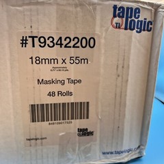 48x Rolls Tape Logic 18mm x 55m Masking Tape T9342200