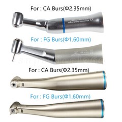 Dental Contra Angle handpiece 1:1 Fit High /Low Speed Burs FG1.6MM /CA2.35MM SA