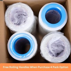 18″ x 1100 FT 60 Gauge 4 Rolls Pallet Wrap Stretch Film Hand Shrink Wrap Clear