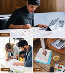 Notebook, Spiral Notebook Journal 8.5” x 11”, A4 Large Dot Grid Dotted Blue