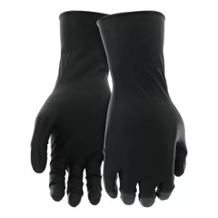 X-Large Black 8-Mil Thick 100% Nitrile Disposable Work Gloves with Textured Grip