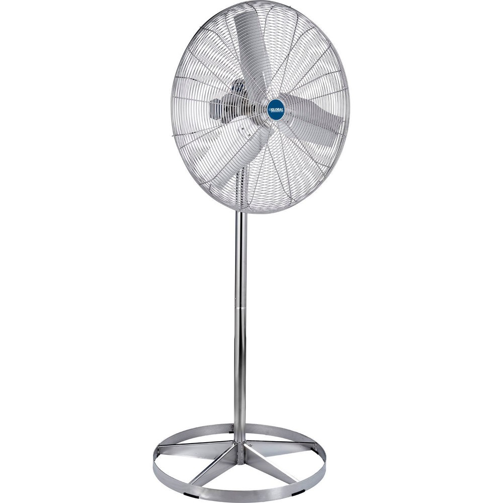 30″ Washdown Rated Stainless Steel Pedestal Fan 9600 CFM 1/3 HP