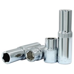 3/8 Inch Drive 10mm Shallow and Deep Socket Set 6 Point Hand Repair 4 Pcs
