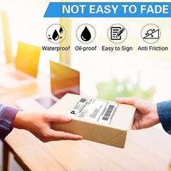 4″ x 6″ Fanfold Direct Thermal Address Shipping Labels, 100 Labels / Stack