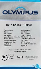 Cable Zip Ties 2000pcs Heavy Duty 120lb 14″ UV Resistant Black