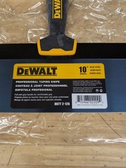 DEWALT Drywall 10″ Blue Steel Taping Knife w/ Soft Grip Handle | DXTT-2-126