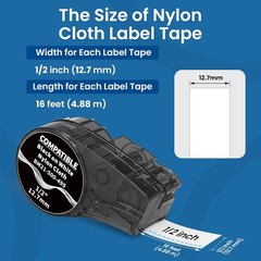 Compatible Label Tape for Brady BMP21 M21-750-595-WT Vinyl 3/4 M210/-LAB M211