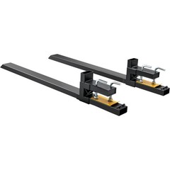 VEVOR 4000lbs 60″ Clamp on Pallet Forks for SkidSteer Loader Bucket Tractor Fork