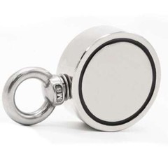 500LBS Double Sided Fishing Magnet Kit Strong Neodymium Pull Force Treasure Hunt
