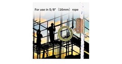 Fall Protection Rope Grab, Fall Arrester, Used with 5/8″ Lifeline Rope