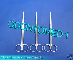 3 METZENBAUM SCISSORS 7″ STR SURGICAL VETERINARY