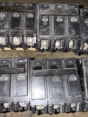(Lot of 8!) GE Circuit Breakers 3 Pole, RV-2937 30A, 40A, 60A, 80A, USED