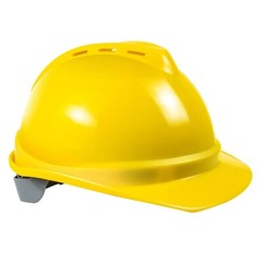 TRQWH Yellow Safety Hard Hat Adjustable Vents Cotton Sweatband Safety Helmet