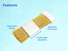 Dental Batch Bur Cleaning Brass Wire Brush Bristles Set of 3 ARTMAN