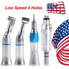 NSK Style Dental Contra Angle Straight Air Motor 2/4H Slow Speed Handpiece FAST