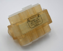 PANDUIT PCSB4-4-6Y MULTI-TAP CLEAR INSULATED ALUMINUM CONNECTOR BLOCK BOX OF 5