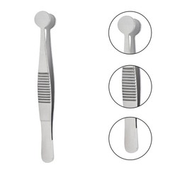 Meibomian Gland Expressor Forceps 10mm Oval Closed Paddles Ophthalmic Instrument