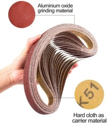 25PCS 1×42 inch Sanding Belts Belt Sander Sandpaper 60 80 120 150 240 400 Grit