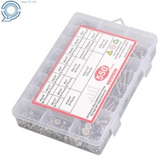 Phillips Flat Head Sheet Metal Screws, 550Piece 304 Stainless Steel Assortment